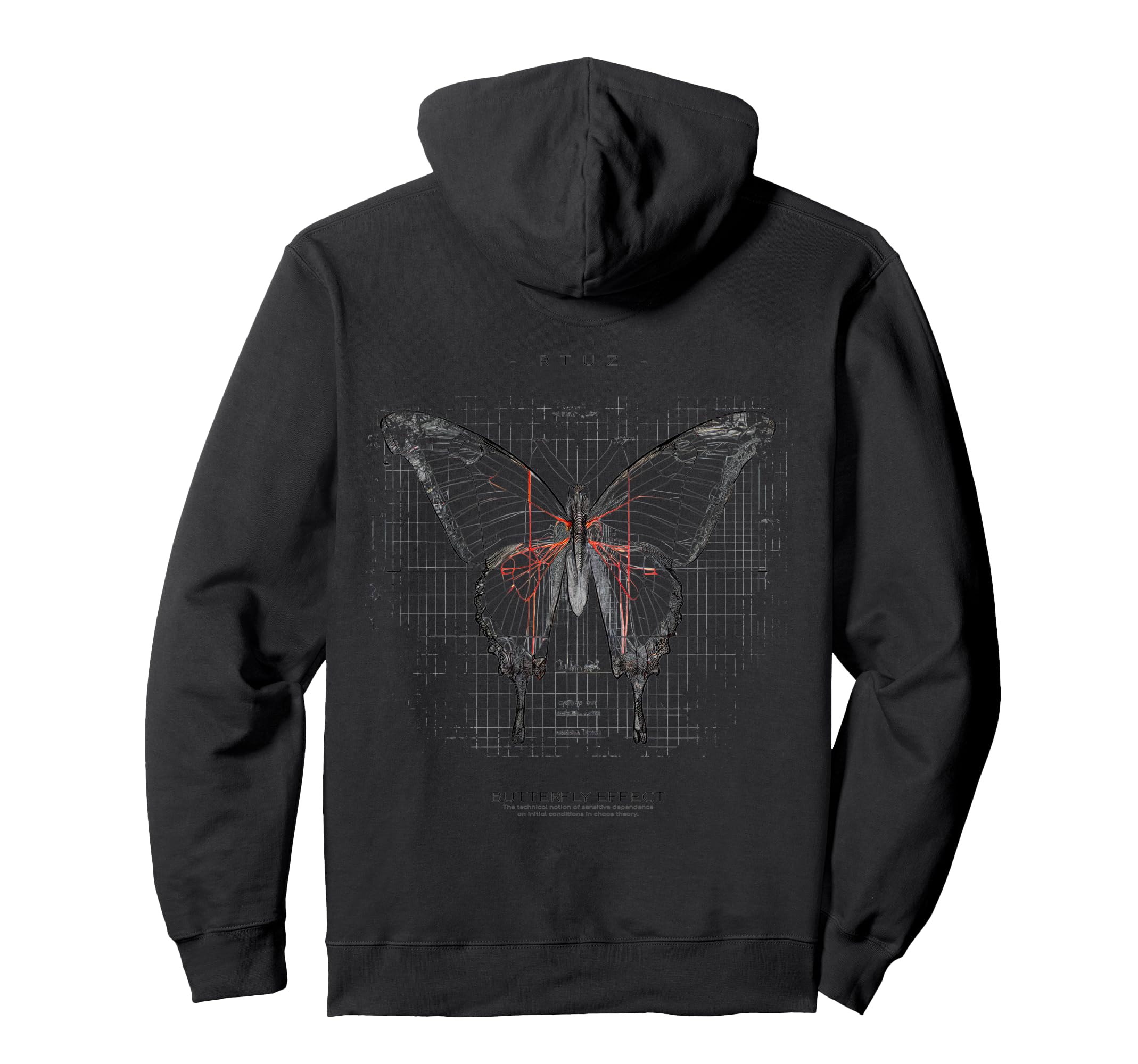 Y2K Back Streetwear Butterfly Hoodie - Graphic Print for Adults - T-Shirt, Sweatshirt, Hoodie