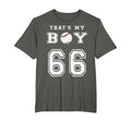 Thats My Baseball 66 Jersey Number Mom T-Shirt - Custom Art Print Unisex - T-Shirt, Sweatshirt, Hoodie