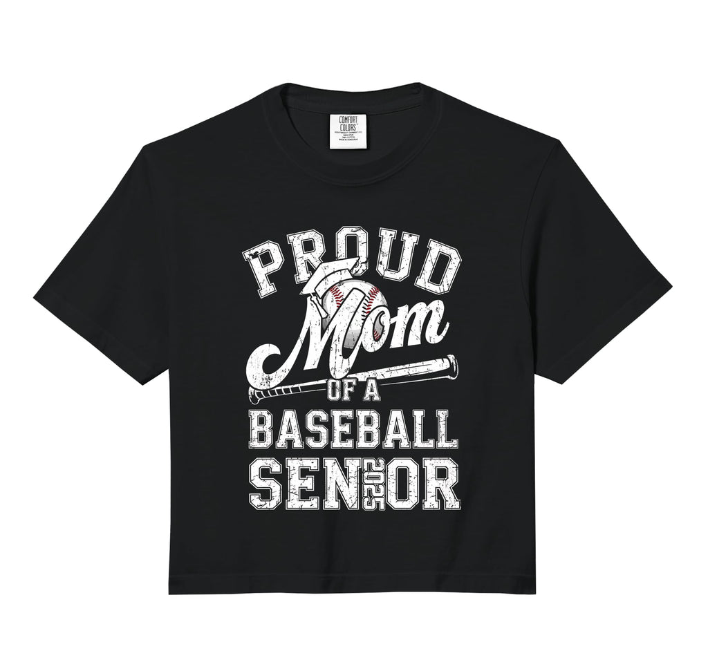 Proud Mom 2025 Senior Baseball T-Shirt - Graphic Print Men Women - T-Shirt, Sweatshirt, Hoodie