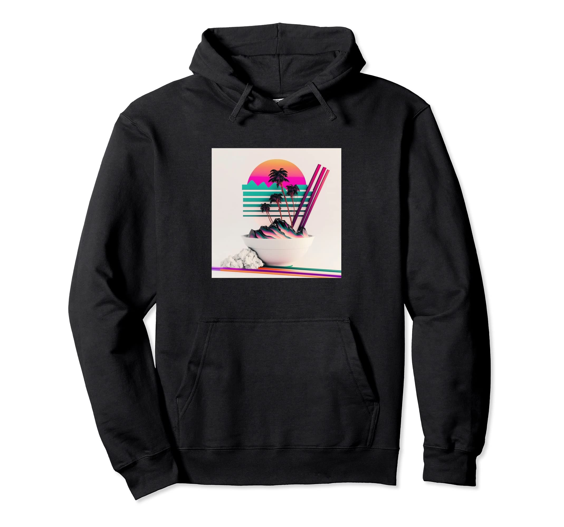 Vaperwave Aesthetic Glitch Retrowave Hoodie - Graphic Print Men Women - T-Shirt, Sweatshirt, Hoodie