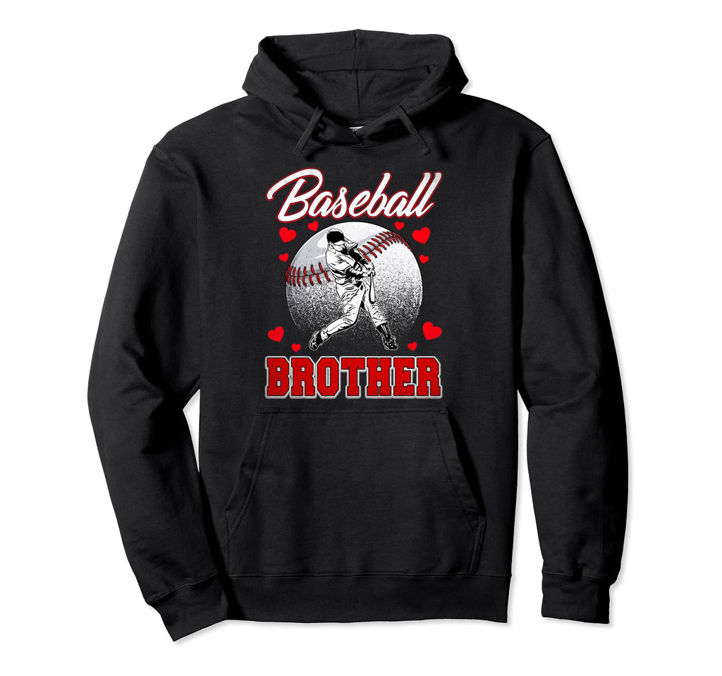 Baseball Brother Family Matching Players Hoodie - Novelty Apparel Unisex - T-Shirt, Sweatshirt, Hoodie