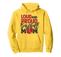 Loud And Proud Baseball Mom Hoodie - Minimalist Print for Adults - T-Shirt, Sweatshirt, Hoodie