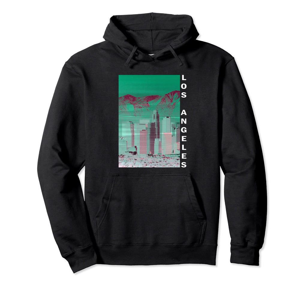 California Vaporwave Aesthetic Hoodie - Minimalist Print for Adults - T-Shirt, Sweatshirt, Hoodie