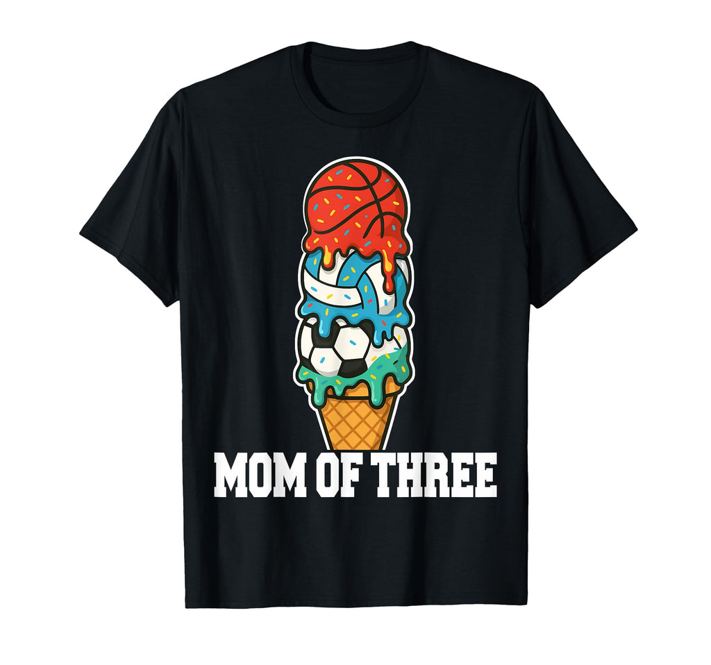 Basketball Soccer Volleyball Mom Ice T-Shirt - Custom Art Print Men Women - T-Shirt, Sweatshirt, Hoodie
