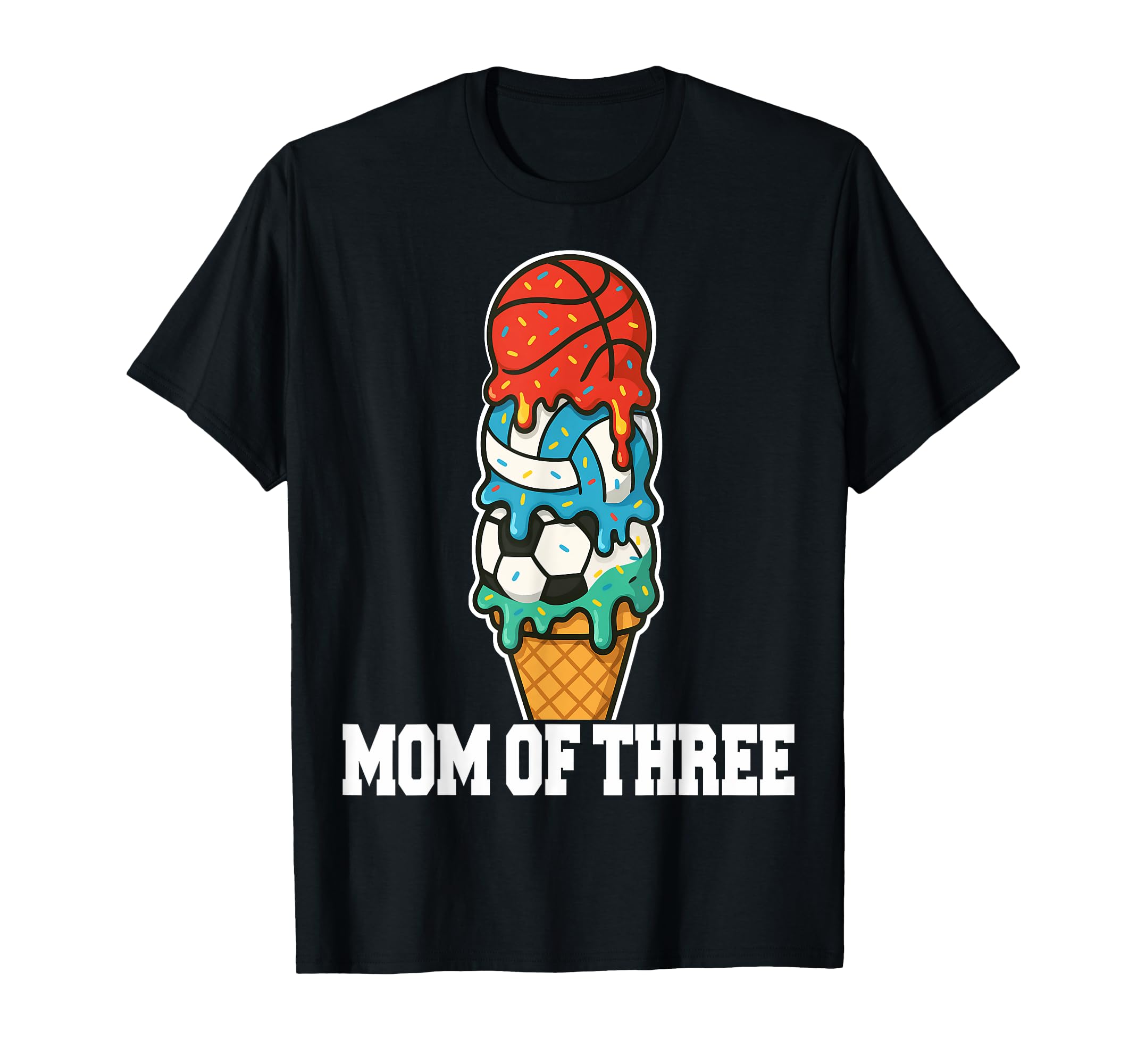 Basketball Soccer Volleyball Mom Ice T-Shirt - Custom Art Print Men Women - T-Shirt, Sweatshirt, Hoodie