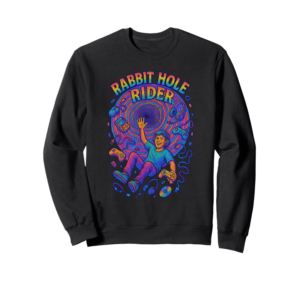 Gamer Hippie Colorful Funny Nerd 90S Sweatshirt - Custom Art Print Unisex - T-Shirt, Sweatshirt, Hoodie