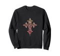 Gothic Cross Y2K Aesthetic Emo Goth Sweatshirt - Graphic Print for Adults - T-Shirt, Sweatshirt, Hoodie