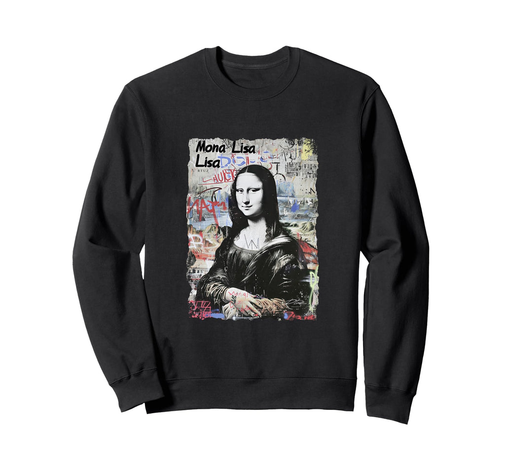 Mona Lisa Aesthetic Y2K Sweatshirt - Fun Novelty Design Men Women - T-Shirt, Sweatshirt, Hoodie