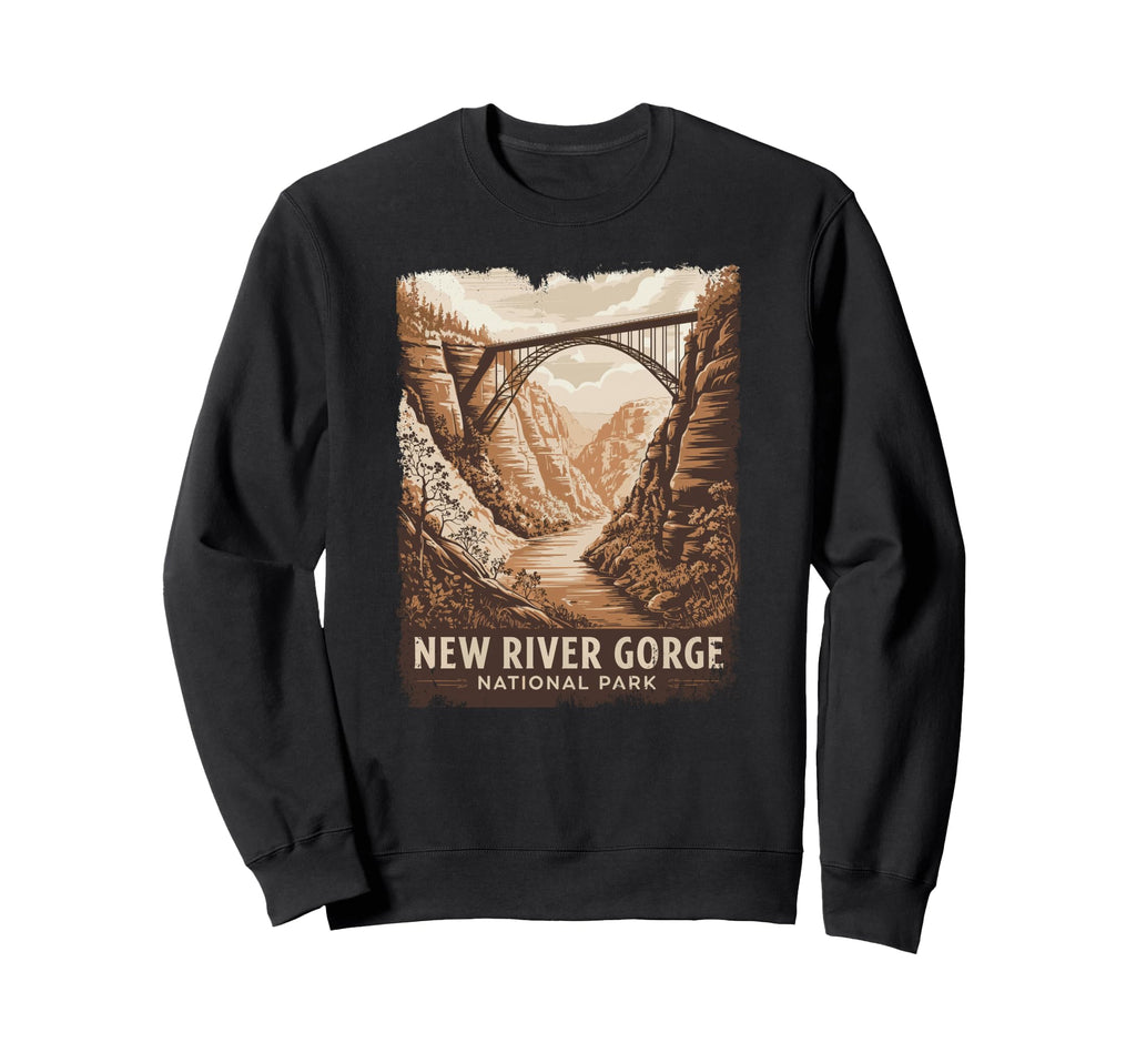 New River Gorge National Park Bridge Sweatshirt - Aesthetic Graphic Unisex - T-Shirt, Sweatshirt, Hoodie