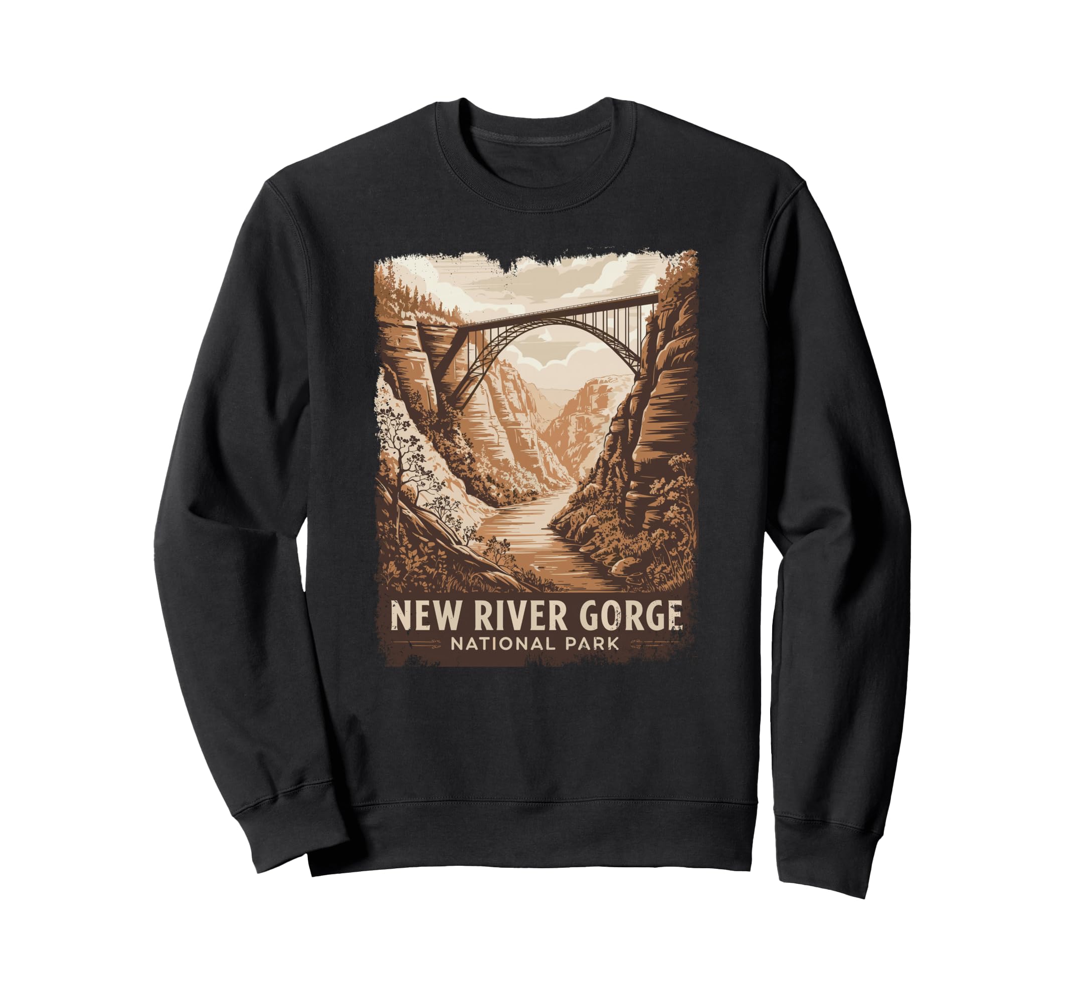 New River Gorge National Park Bridge Sweatshirt - Aesthetic Graphic Unisex - T-Shirt, Sweatshirt, Hoodie