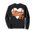 Jose Altuve Baseball Heart Sweatshirt - Minimalist Print Men Women - T-Shirt, Sweatshirt, Hoodie