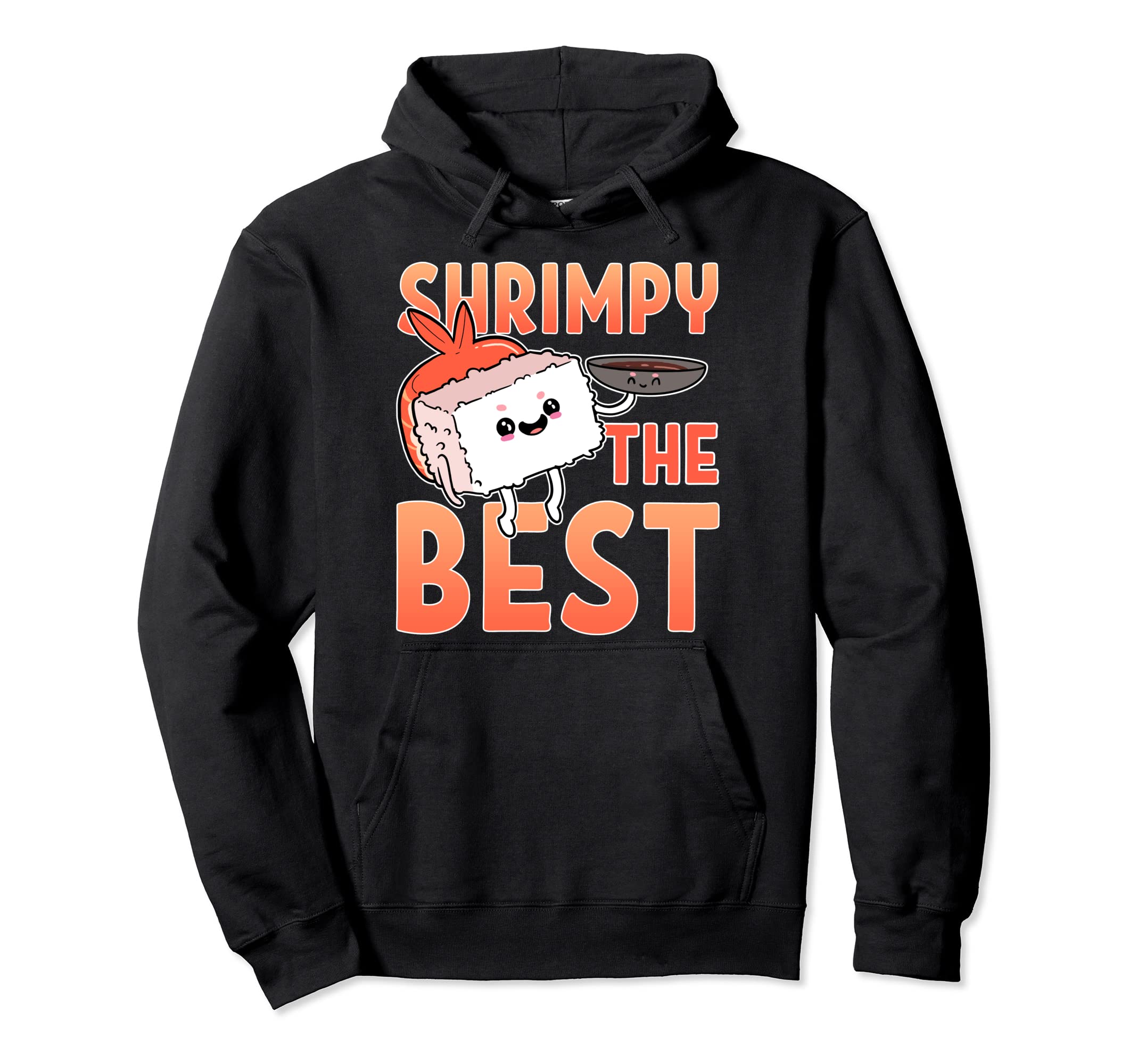 Shrimply Best Sushi Chef Anime Figure Hoodie - Minimalist Print Unisex - T-Shirt, Sweatshirt, Hoodie