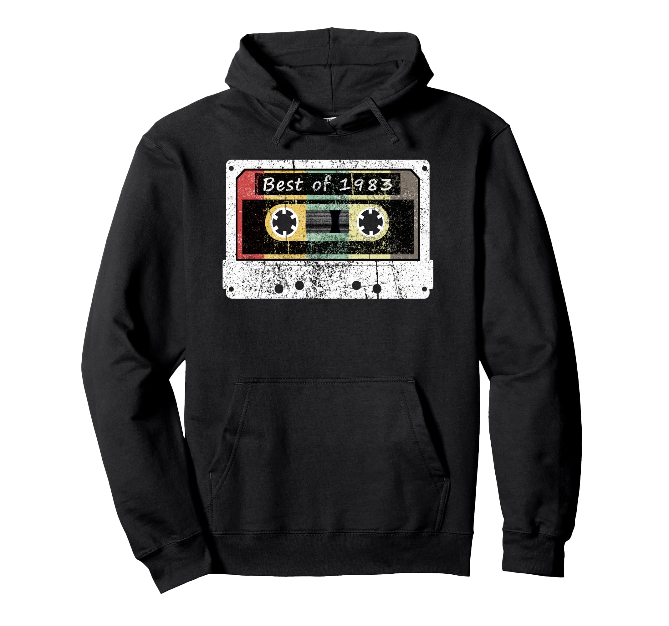 Best 1983 Birthday Made 1983 Cassete Hoodie - Minimalist Print for Adults - T-Shirt, Sweatshirt, Hoodie
