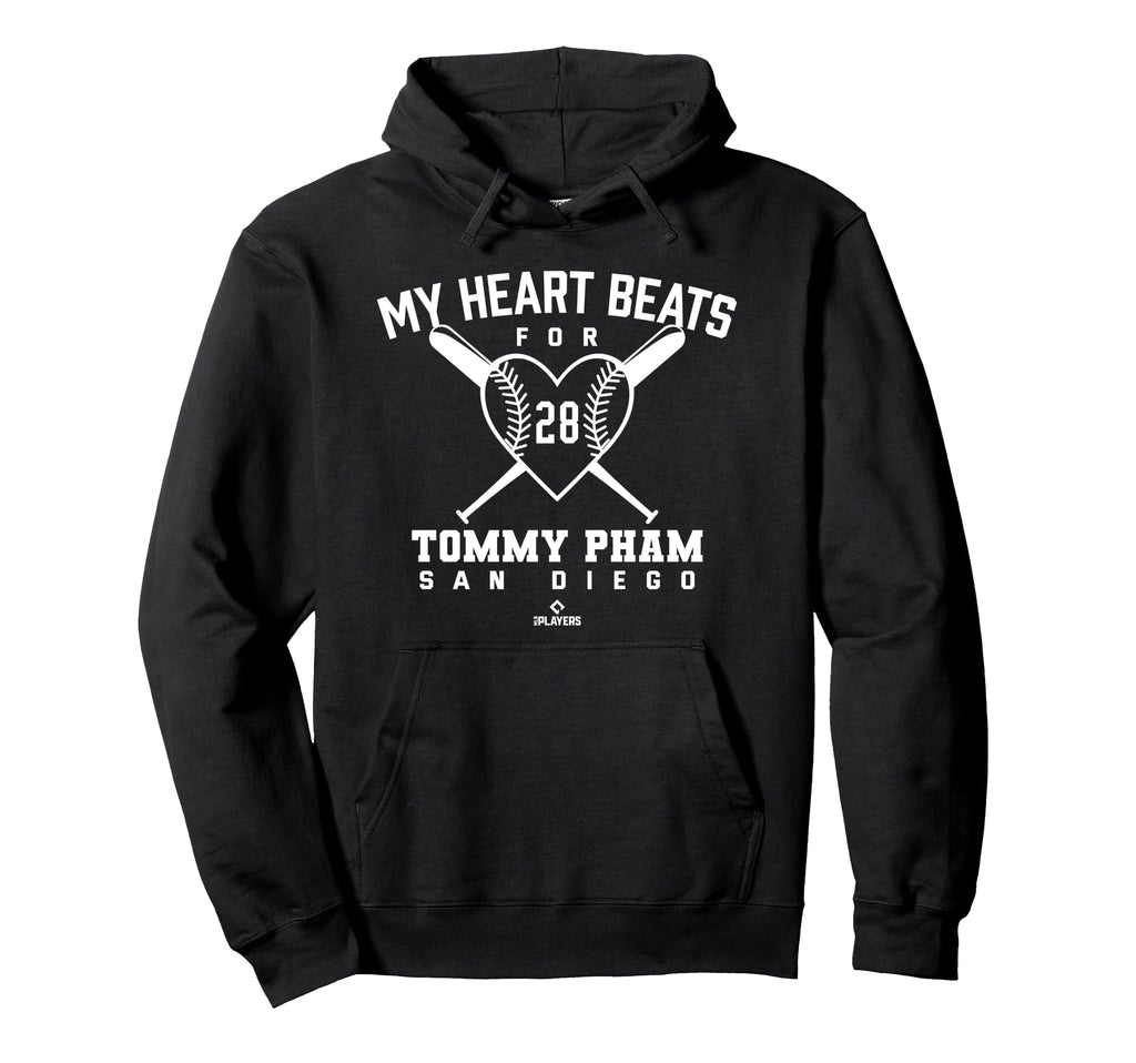 My Heart Beats Tommy Pham Valentines Day Hoodie - Graphic Print Men Women - T-Shirt, Sweatshirt, Hoodie
