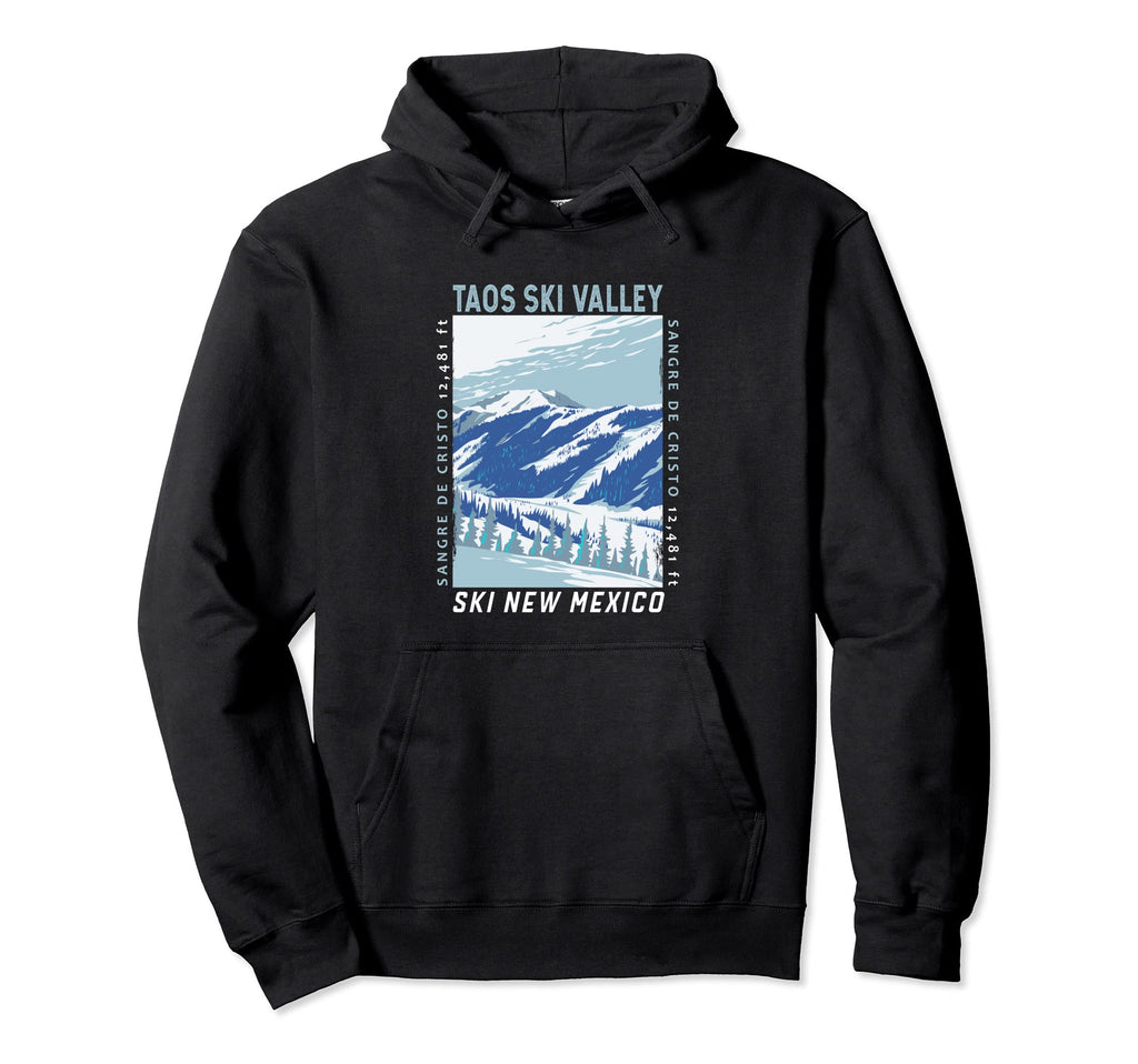 Taos Ski Valley Ski Area New Mexico Hoodie - Graphic Print Men Women - T-Shirt, Sweatshirt, Hoodie