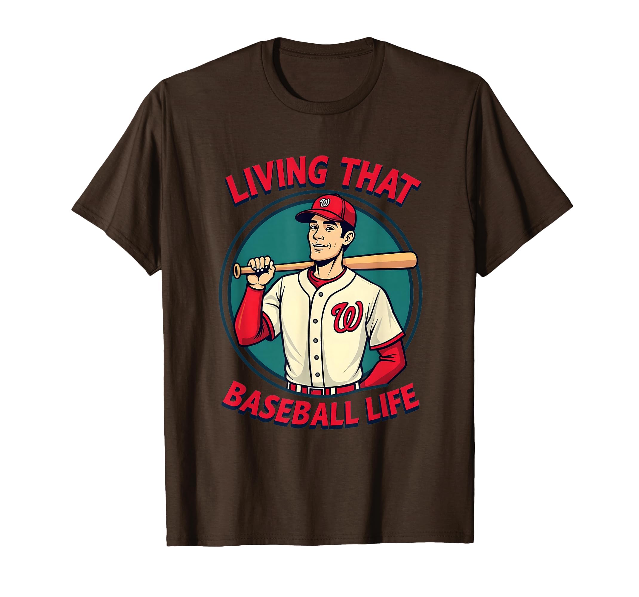 Living That Baseball Life Dad T-Shirt - Streetwear Style Unisex - T-Shirt, Sweatshirt, Hoodie