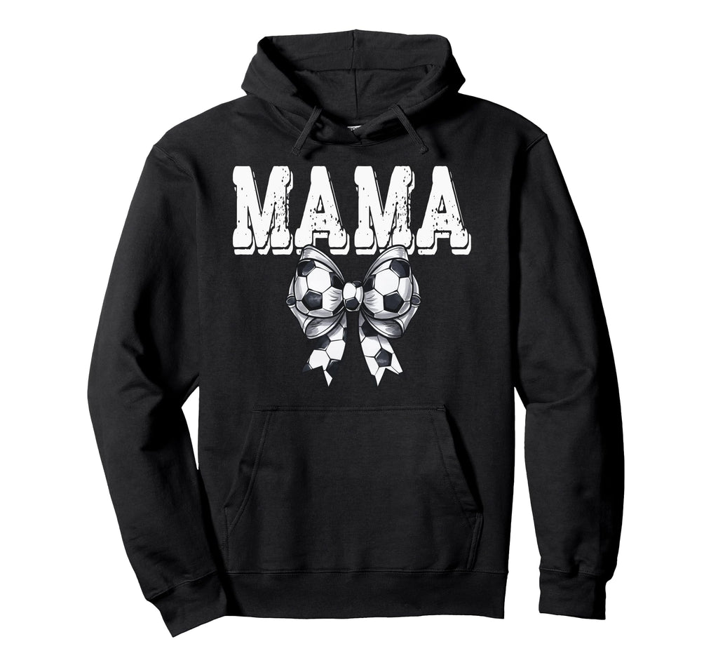 Coquette Soccer Bow Mama Sister Grandma Hoodie - Unique Graphic Unisex - T-Shirt, Sweatshirt, Hoodie