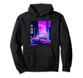 Vaporwave Car Synthwave City Hoodie - Casual Everyday Wear for Adults - T-Shirt, Sweatshirt, Hoodie