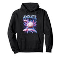 Axolotl 90S Heavy Metal Axolotl Animal Hoodie - Minimalist Print Men Women - T-Shirt, Sweatshirt, Hoodie