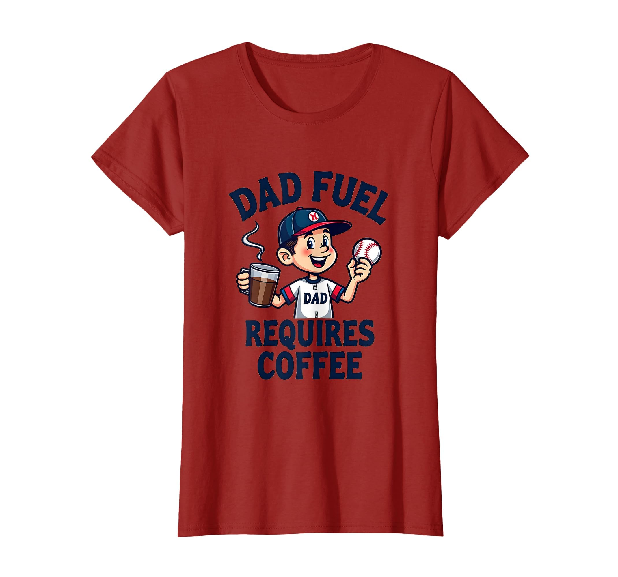 Dad Fuel Requires Coffee Baseball T-Shirt - Streetwear Style for Adults - T-Shirt, Sweatshirt, Hoodie