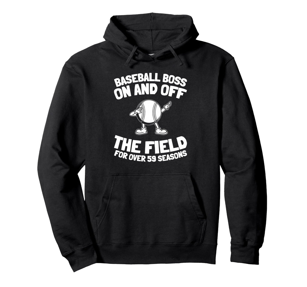 59 Years Old Baseballer Baseball Sport Hoodie - Custom Art Print Men Women - T-Shirt, Sweatshirt, Hoodie