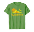 Washington Distressed Hiking T-Shirt - Minimalist Print Unisex - T-Shirt, Sweatshirt, Hoodie