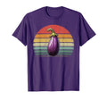 Eggplant Vegetable Distressed Eggplant T-Shirt - Novelty Apparel for Adults - T-Shirt, Sweatshirt, Hoodie
