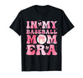 Coquette Bow My Baseball Mom Era T-Shirt - Minimalist Print for Adults - T-Shirt, Sweatshirt, Hoodie