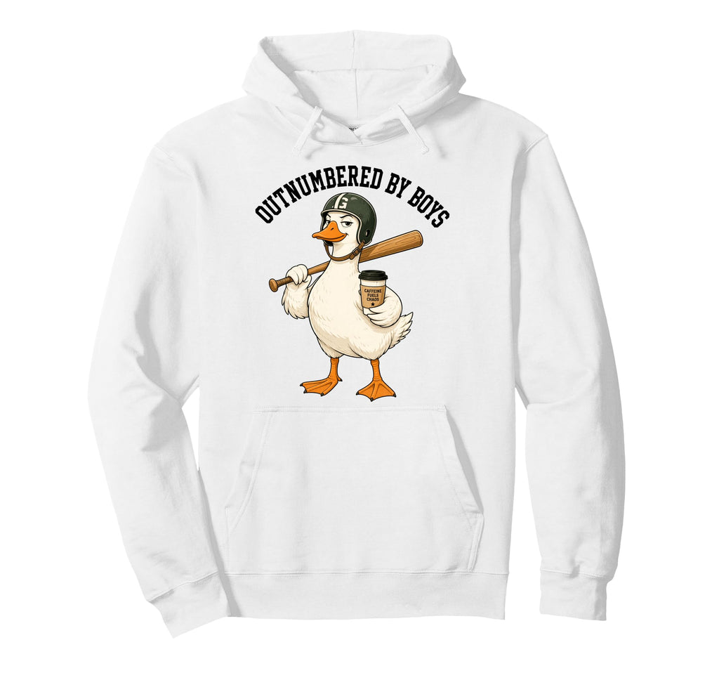 Outnumbered Funny Mom Goose Family Hoodie - Aesthetic Graphic Men Women - T-Shirt, Sweatshirt, Hoodie