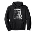 Polar Bear Drinking Iced Coffee Funny Hoodie - Custom Art Print Unisex - T-Shirt, Sweatshirt, Hoodie