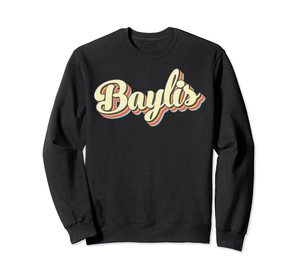Baylis Art Baseball Font Sweatshirt - Fun Novelty Design Men Women - T-Shirt, Sweatshirt, Hoodie