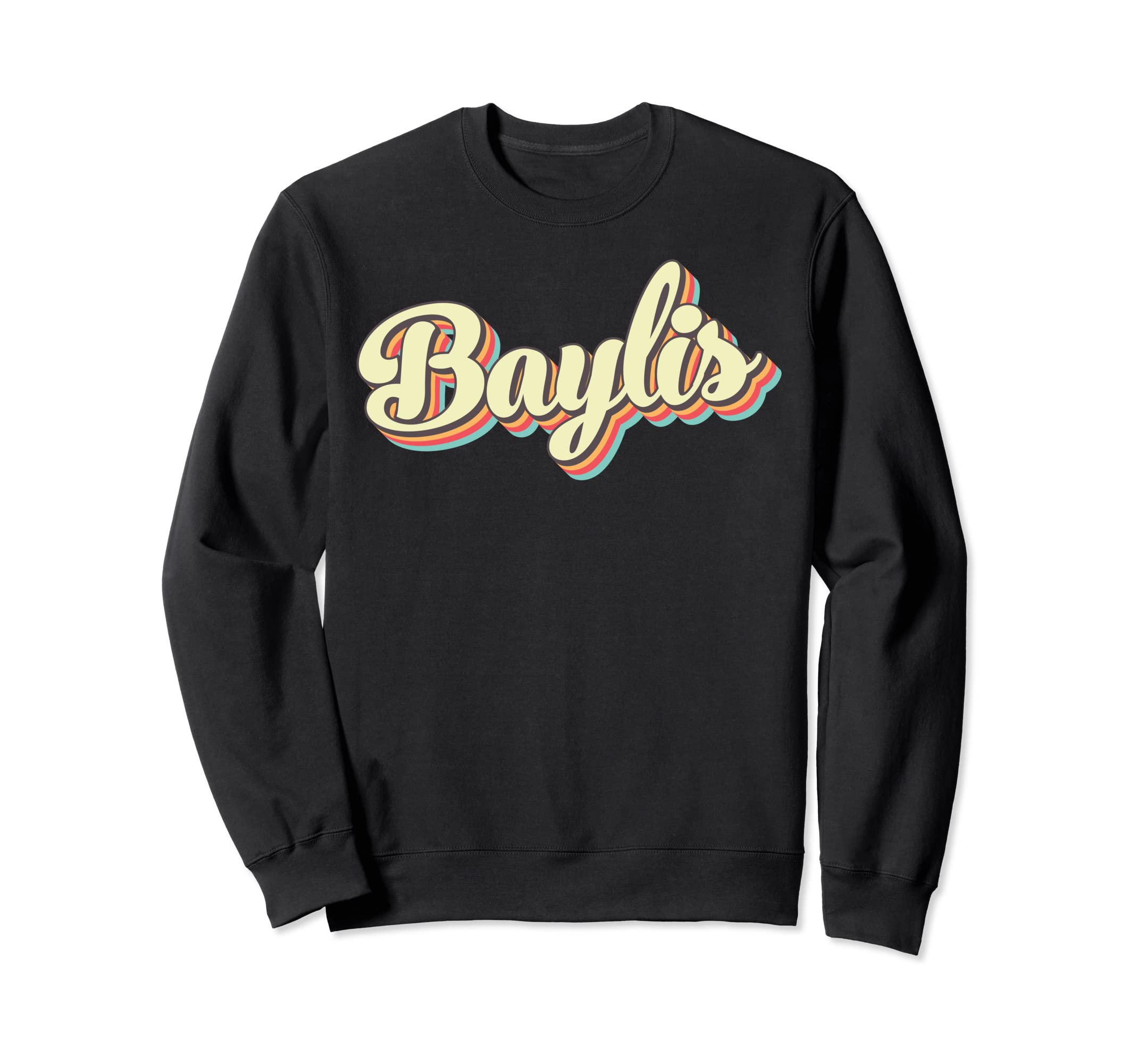 Baylis Art Baseball Font Sweatshirt - Fun Novelty Design Men Women - T-Shirt, Sweatshirt, Hoodie
