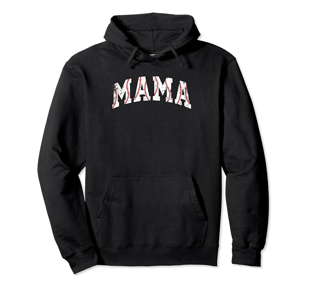 Baseball Mama Funny Sport Hoodie - Graphic Print for Adults - T-Shirt, Sweatshirt, Hoodie