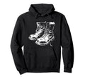 Punk Rock Combat Boots 90S Grunge Art Hoodie - Trendy Graphic Men Women - T-Shirt, Sweatshirt, Hoodie