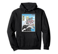 Cat Eating Sushi Surfing Kanagawa Wave Hoodie - Custom Art Print Men Women - T-Shirt, Sweatshirt, Hoodie