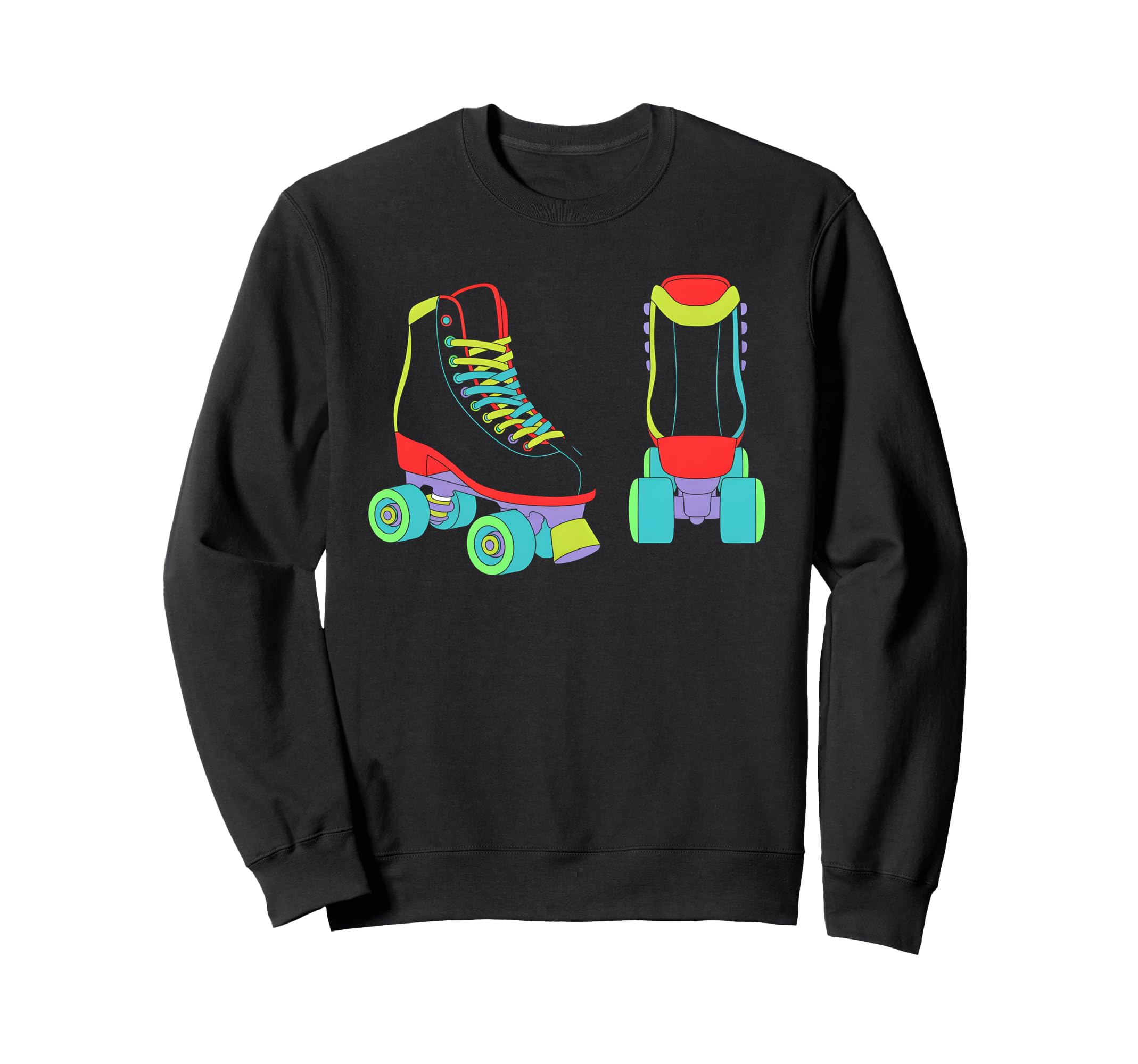 Roller Skate Shoes Colorful Roller Sweatshirt - Custom Art Print Men Women - T-Shirt, Sweatshirt, Hoodie