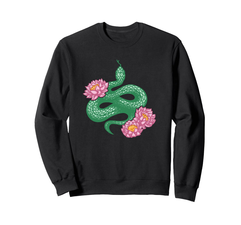 Snake Water Lily Reptile Eboy Egirl Sweatshirt - Streetwear Style Unisex - T-Shirt, Sweatshirt, Hoodie