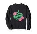 Snake Water Lily Reptile Eboy Egirl Sweatshirt - Streetwear Style Unisex - T-Shirt, Sweatshirt, Hoodie