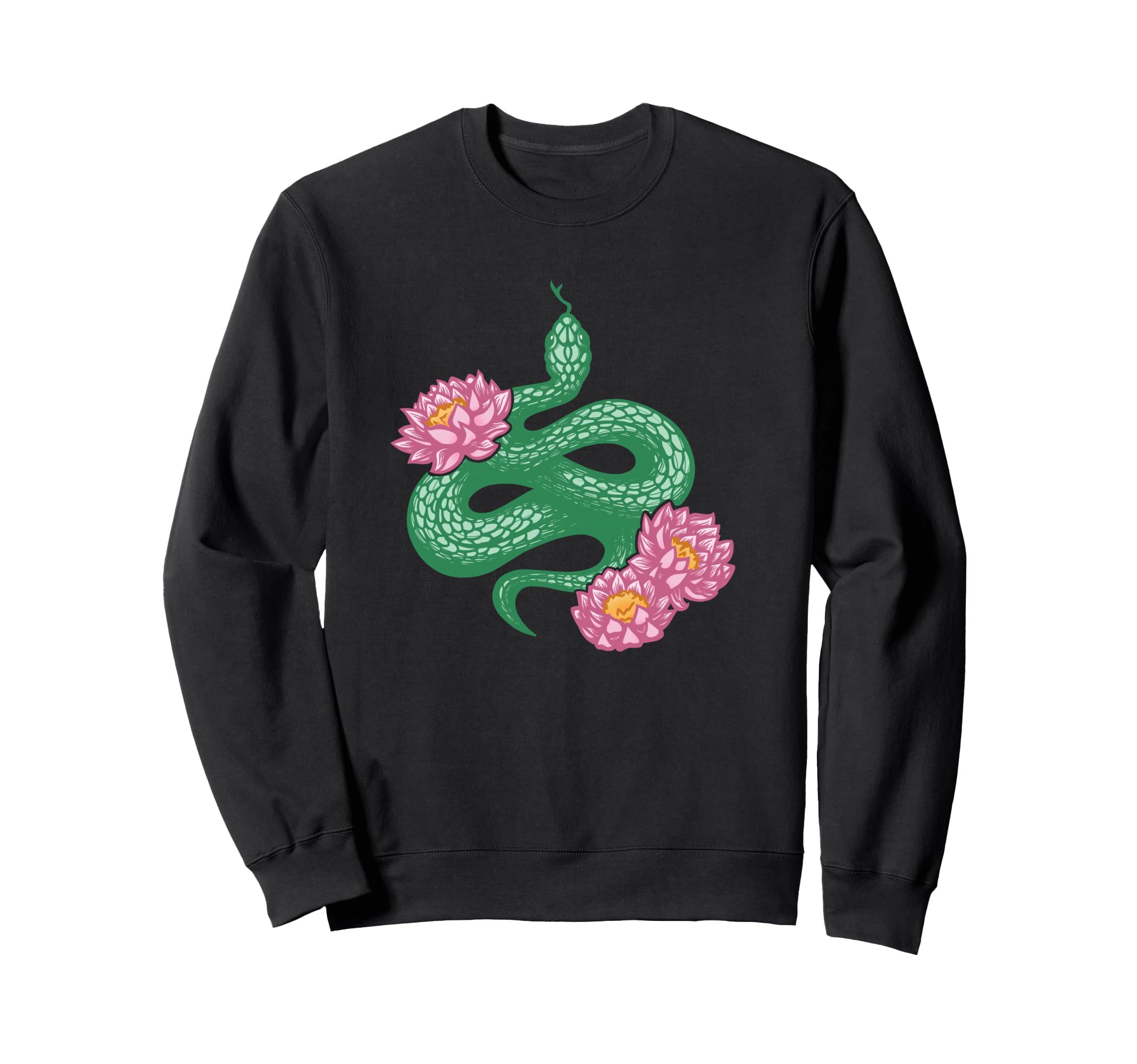 Snake Water Lily Reptile Eboy Egirl Sweatshirt - Streetwear Style Unisex - T-Shirt, Sweatshirt, Hoodie