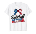 Coquette Bow American Baseball Mom T-Shirt - Streetwear Style Men Women - T-Shirt, Sweatshirt, Hoodie
