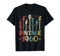 1960 Guitar Lover 1960 Birthday T-Shirt - Aesthetic Graphic for Adults - T-Shirt, Sweatshirt, Hoodie
