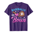 Baseball Or Bows Dad Mom Loves You T-Shirt - Aesthetic Graphic Unisex - T-Shirt, Sweatshirt, Hoodie