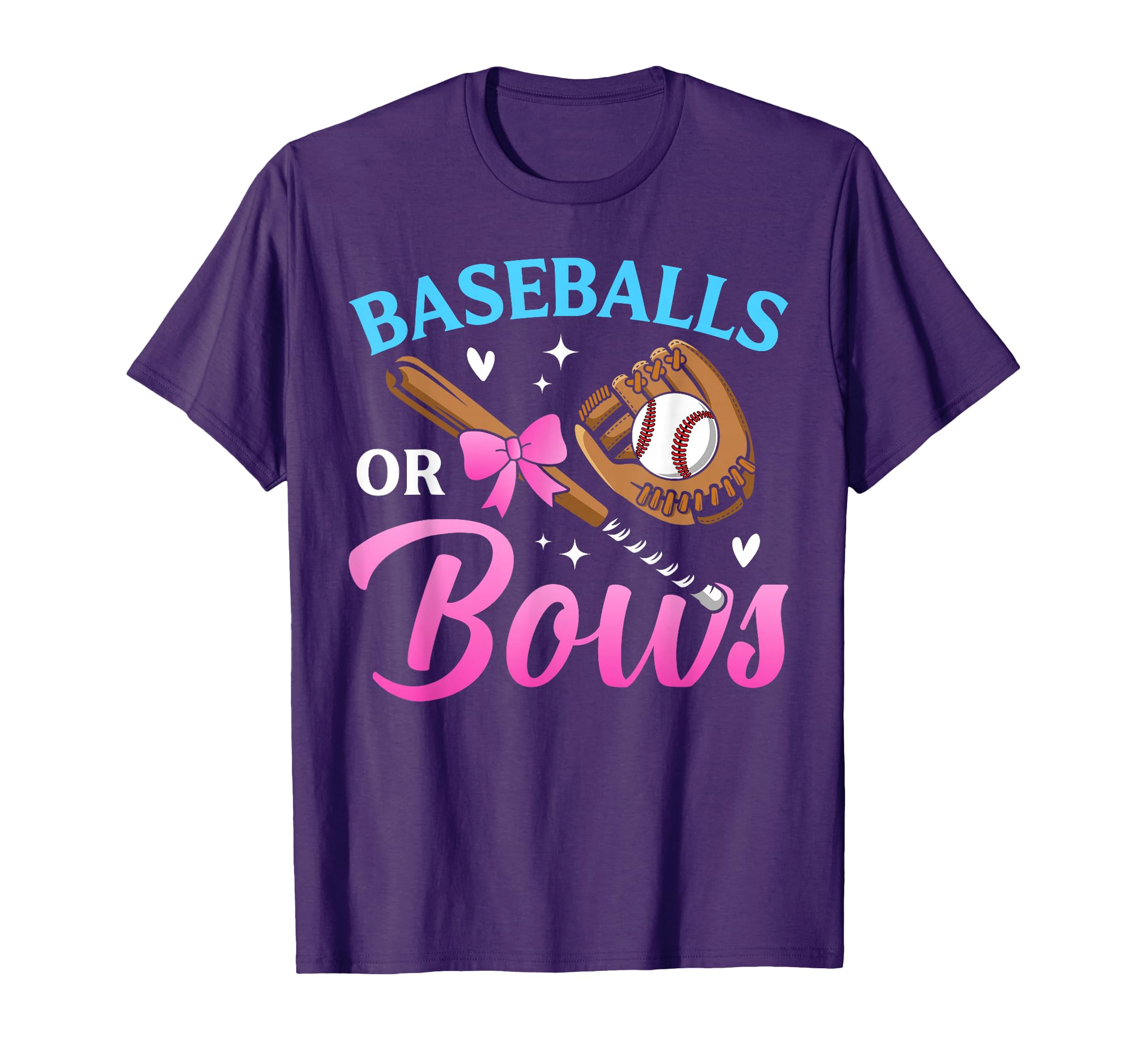 Baseball Or Bows Dad Mom Loves You T-Shirt - Aesthetic Graphic Unisex - T-Shirt, Sweatshirt, Hoodie
