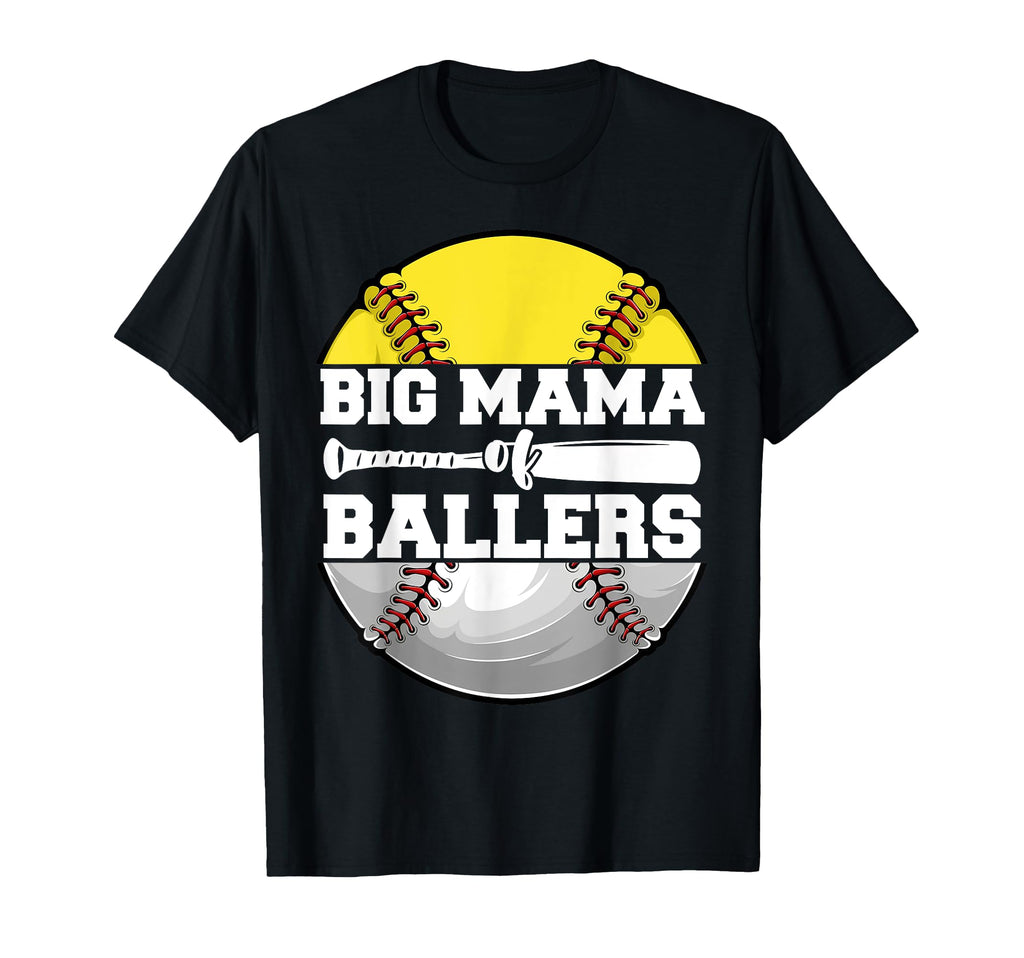 Big Mama Ballers Funny Softball T-Shirt - Fun Novelty Design Men Women - T-Shirt, Sweatshirt, Hoodie