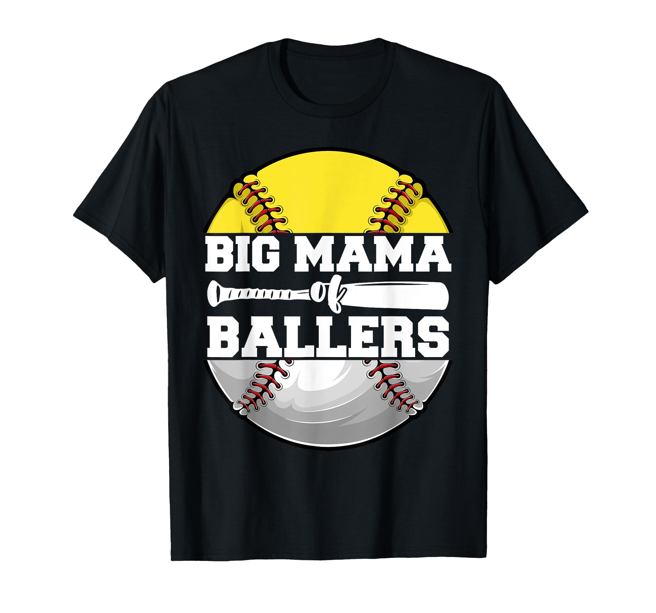 Big Mama Ballers Funny Softball T-Shirt - Fun Novelty Design Men Women - T-Shirt, Sweatshirt, Hoodie