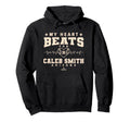 My Heart Beats Caleb Smith Valentines Hoodie - Minimalist Print Men Women - T-Shirt, Sweatshirt, Hoodie