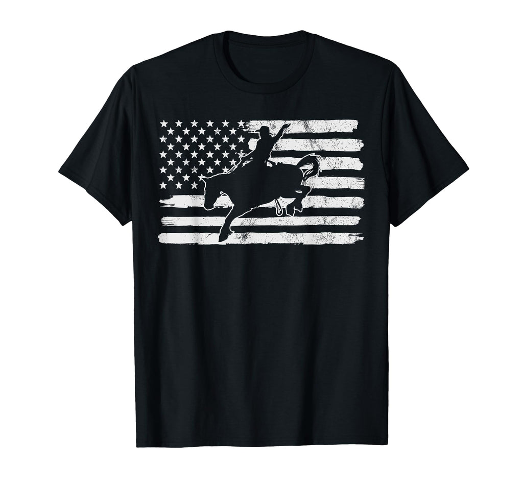 4Th July Usa Flag Rodeo Cowboy Country T-Shirt - Trendy Graphic Unisex - T-Shirt, Sweatshirt, Hoodie