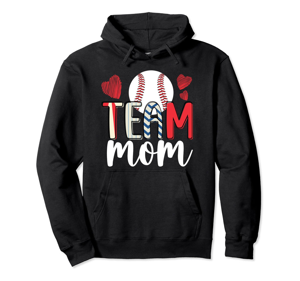 Baseball Team Mom Appreciation Baseball Team Hoodie - Graphic Print Unisex - T-Shirt, Sweatshirt, Hoodie