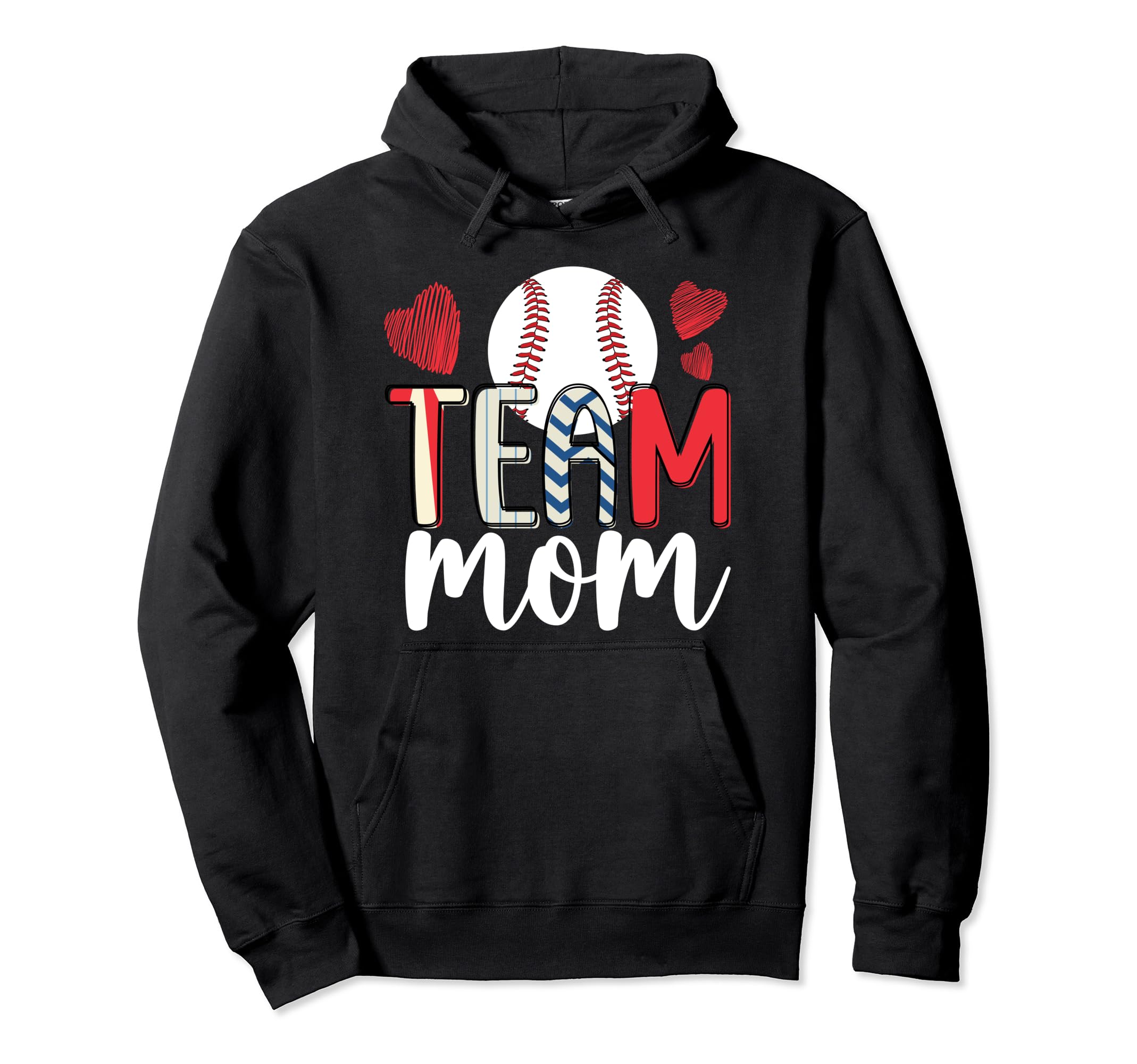 Baseball Team Mom Appreciation Baseball Team Hoodie - Graphic Print Unisex - T-Shirt, Sweatshirt, Hoodie