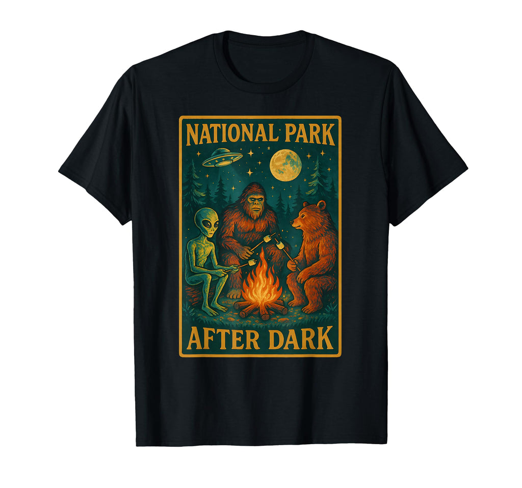 National Park After Dark Alien T-Shirt - Minimalist Print Men Women - T-Shirt, Sweatshirt, Hoodie
